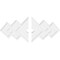 Ekena Millwork Zoe Architectural Grade PVC Ceiling Medallion, 34"W x 22 5/8"H x 3"ID x 10 1/2"C x 1"P, Two-Piece CMP34X22ZE2-03000 - alternate 2